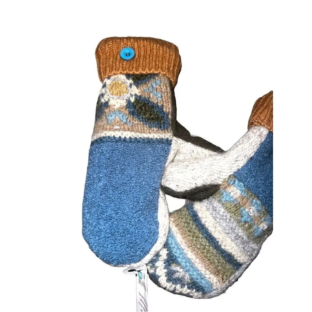 New Mittens on a Mission. Handmade Mittens using Upcycled Wool sweaters.